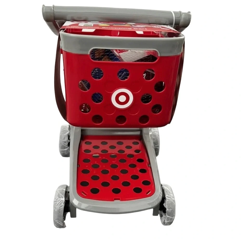 Target Toy Shopping Cart Red Kids Toddler 12 Piece Set - Picture 8 of 9